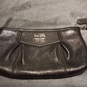 Coach Black Wristlet Clutch